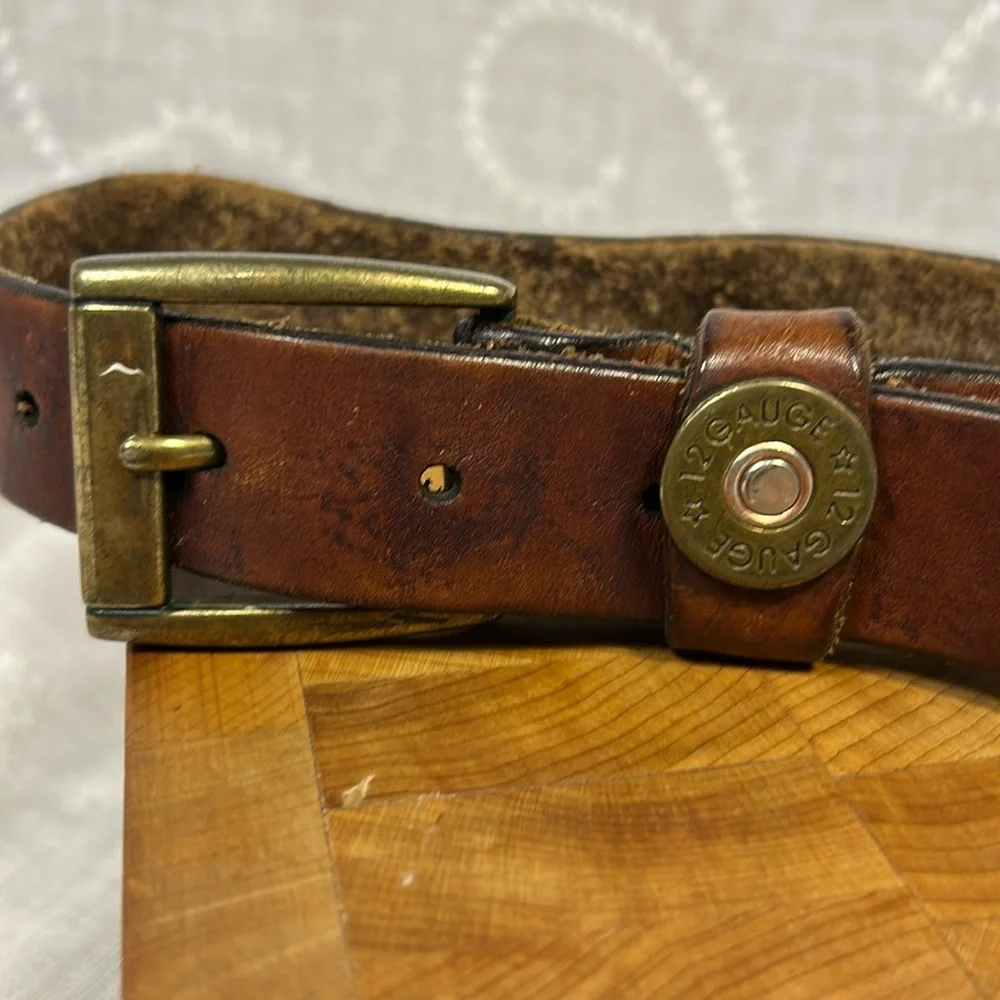 Nocona 12 Gauge leather dog collar